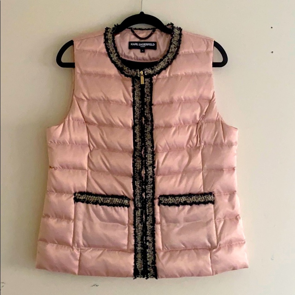 Karl Lagerfeld Women’s Front Zip Puffer